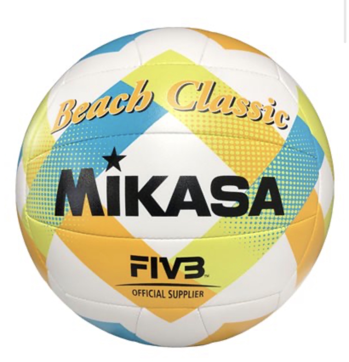 Mikasa Green, Yellow and Blue Beach Classic Beach Volleyball