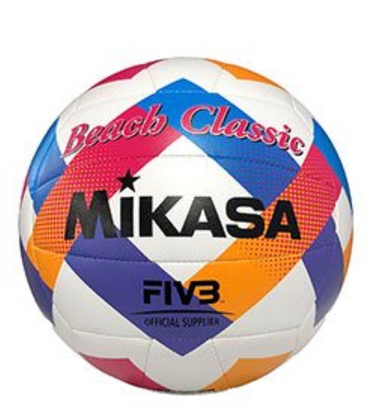 Mikasa Orange, Pink and Blue Beach Classic Beach Volleyball