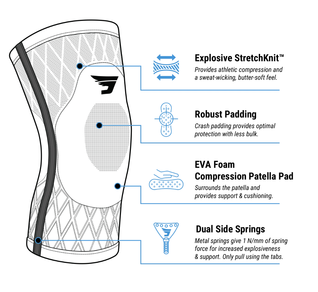 Tandem Padded Knee Support (Single)